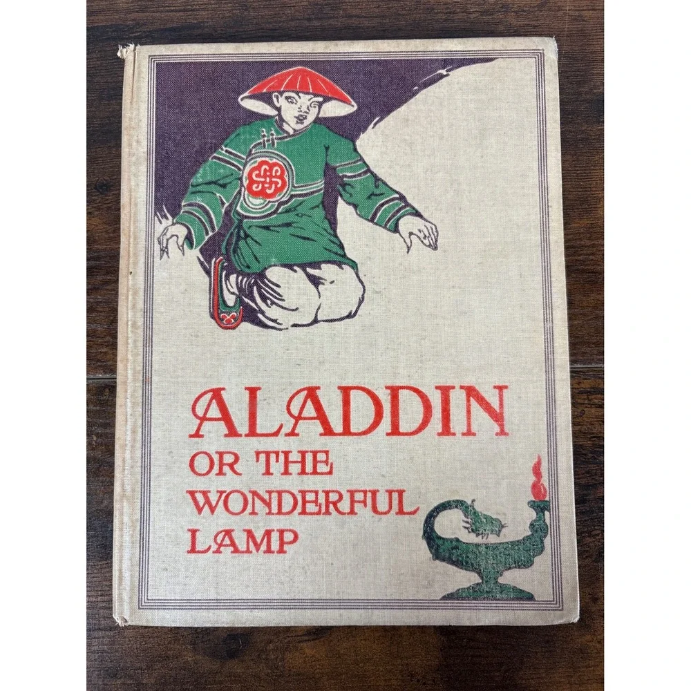 Aladdin or The Wonderful Lamp Henry Altemus Company Antique Illustrated Book